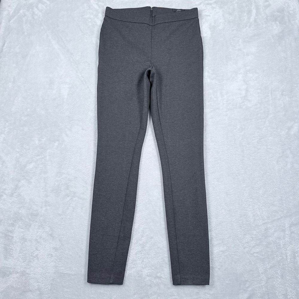 NWT J Crew Any Day Ponte Pant Women MT Medium Tall Grey Stretch Back Zip Legging